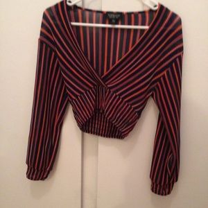 Topshop Striped Blouse
